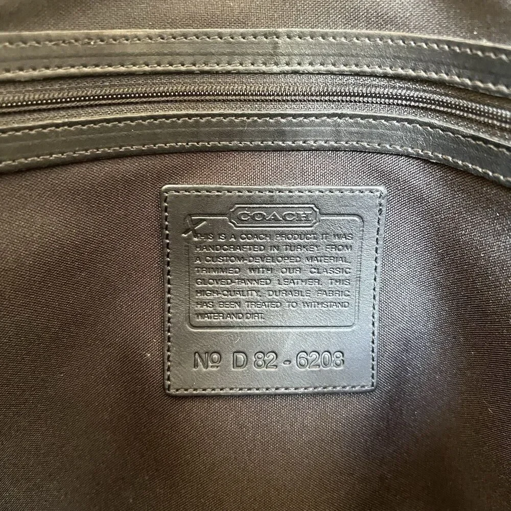 COACH Vintage Neo Mail Bag 6208 Neoprene Leather Mahogany Messenger Crossbody